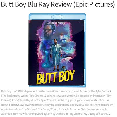 Butt Boy Blu Ray Review (Epic Pictures)